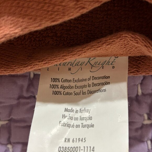 3 Towels Saturday Knight Cotton Love Faith Peace Auburn Butterflies Embroidered - Picture 7 of 14